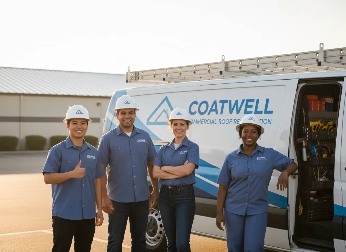 Commercial roof coating company in Farragut, IA